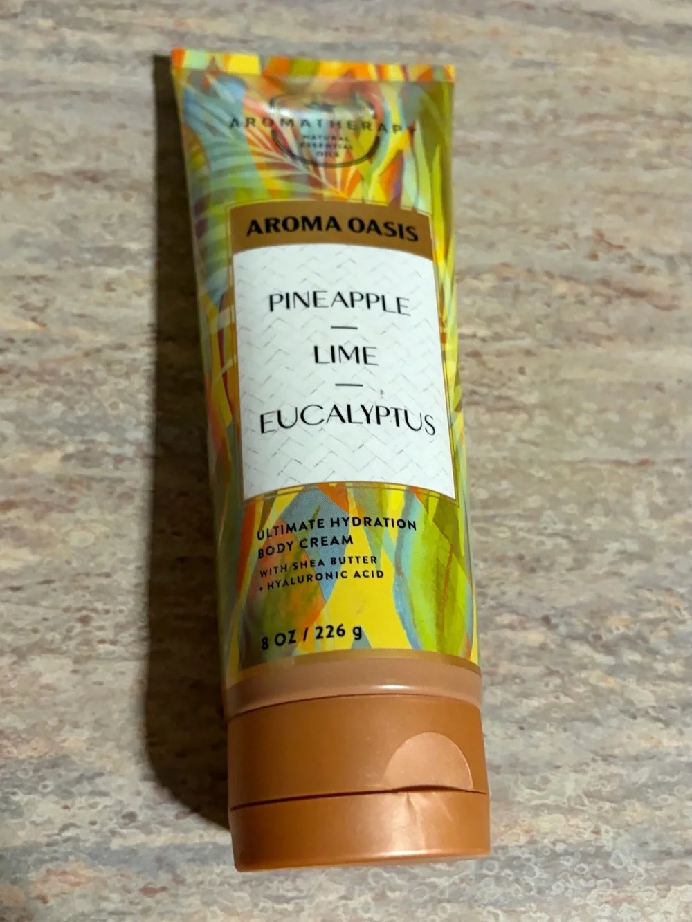 Bath & Body Works Aromatherapy Tropical Yellow Orange Green Tube